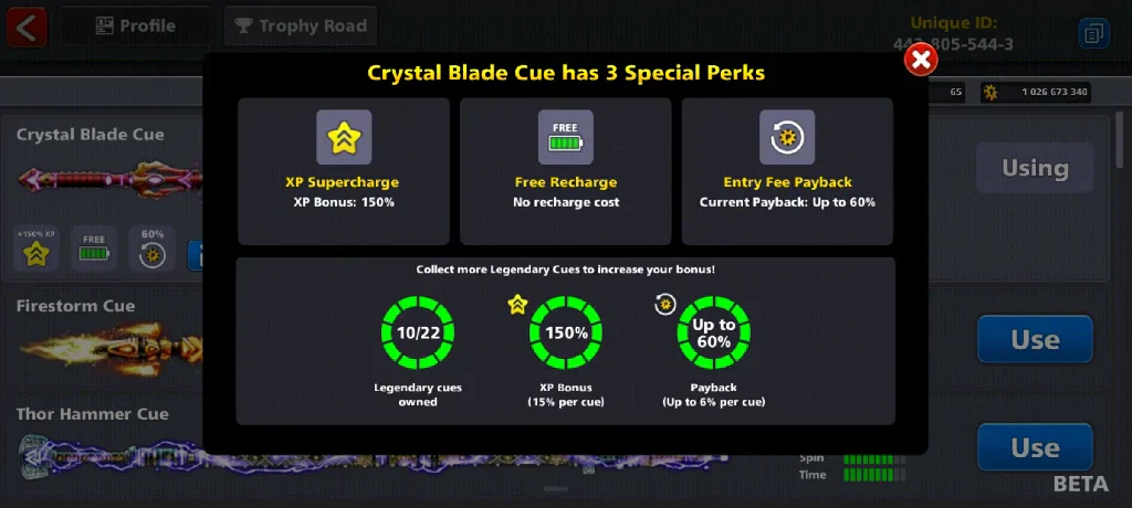 1 Billion Coins & 10 Legendary Cues | Elite Miniclip Account | 8 Ball Pool - Image 12