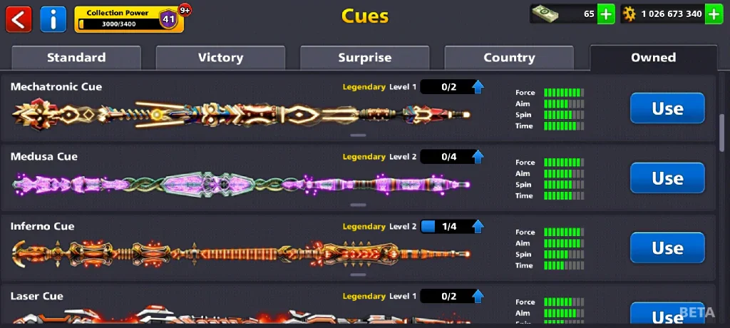 1 Billion Coins & 10 Legendary Cues | Elite Miniclip Account | 8 Ball Pool - Image 8