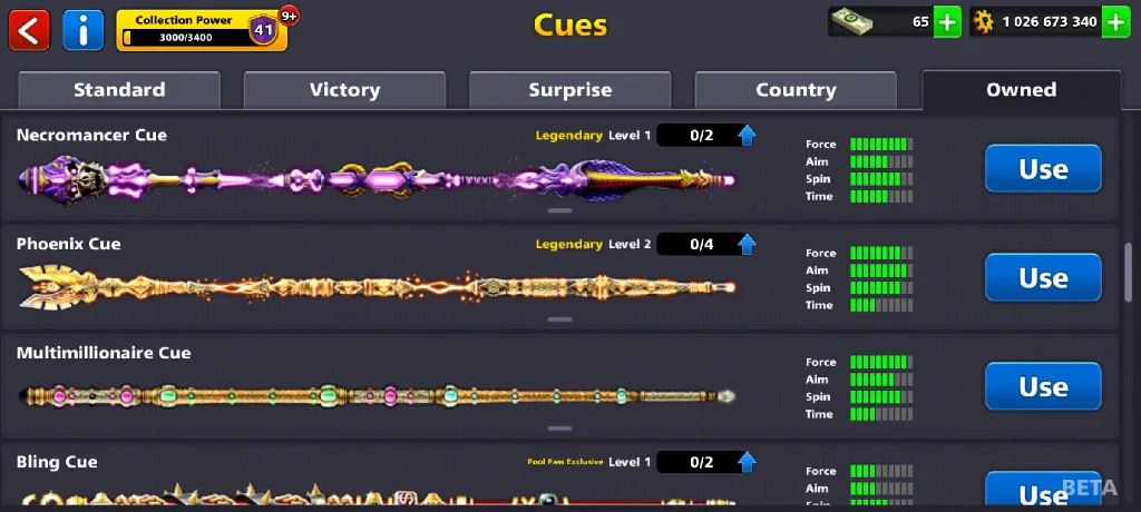 1 Billion Coins & 10 Legendary Cues | Elite Miniclip Account | 8 Ball Pool - Image 9