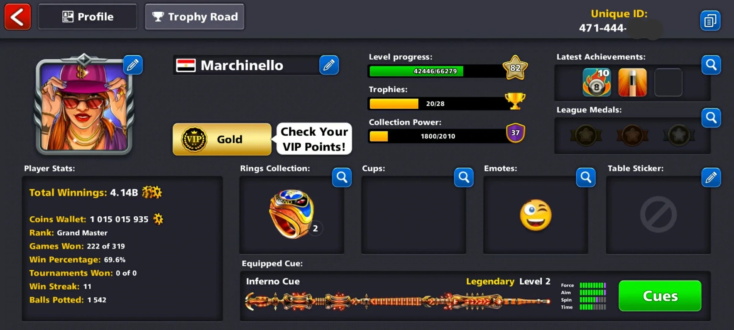 1 Billion Coins & 11 Legendary Cues | 8 Ball Pool Account - Image 10