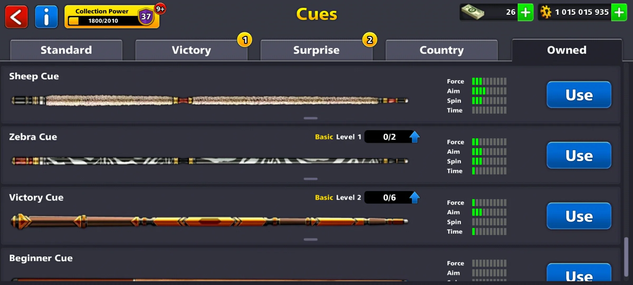 1 Billion Coins & 11 Legendary Cues | 8 Ball Pool Account - Image 4