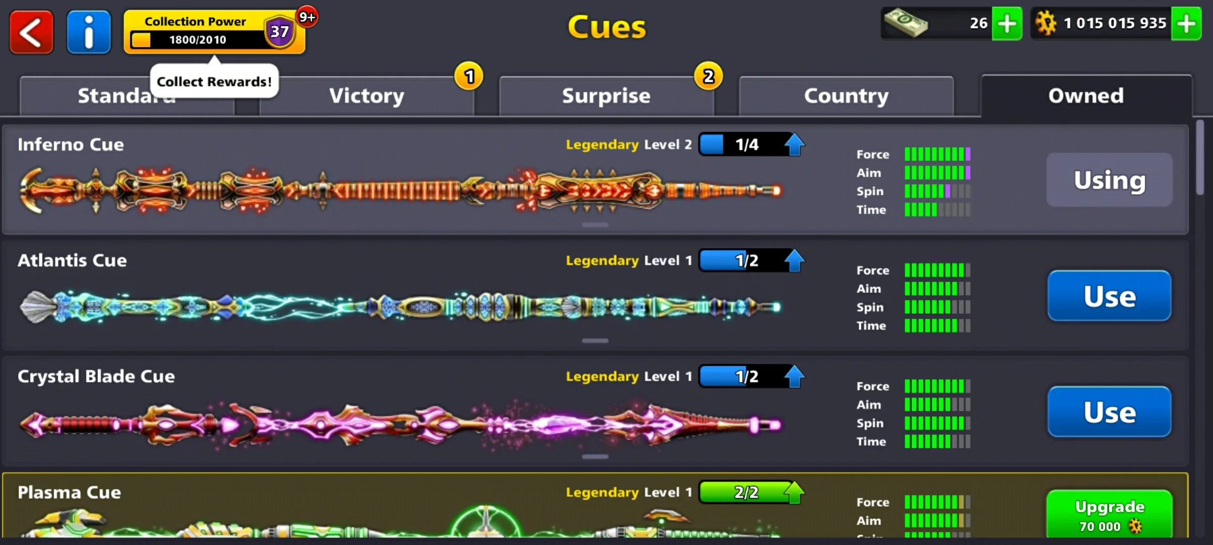 1 Billion Coins & 11 Legendary Cues | 8 Ball Pool Account - Image 8