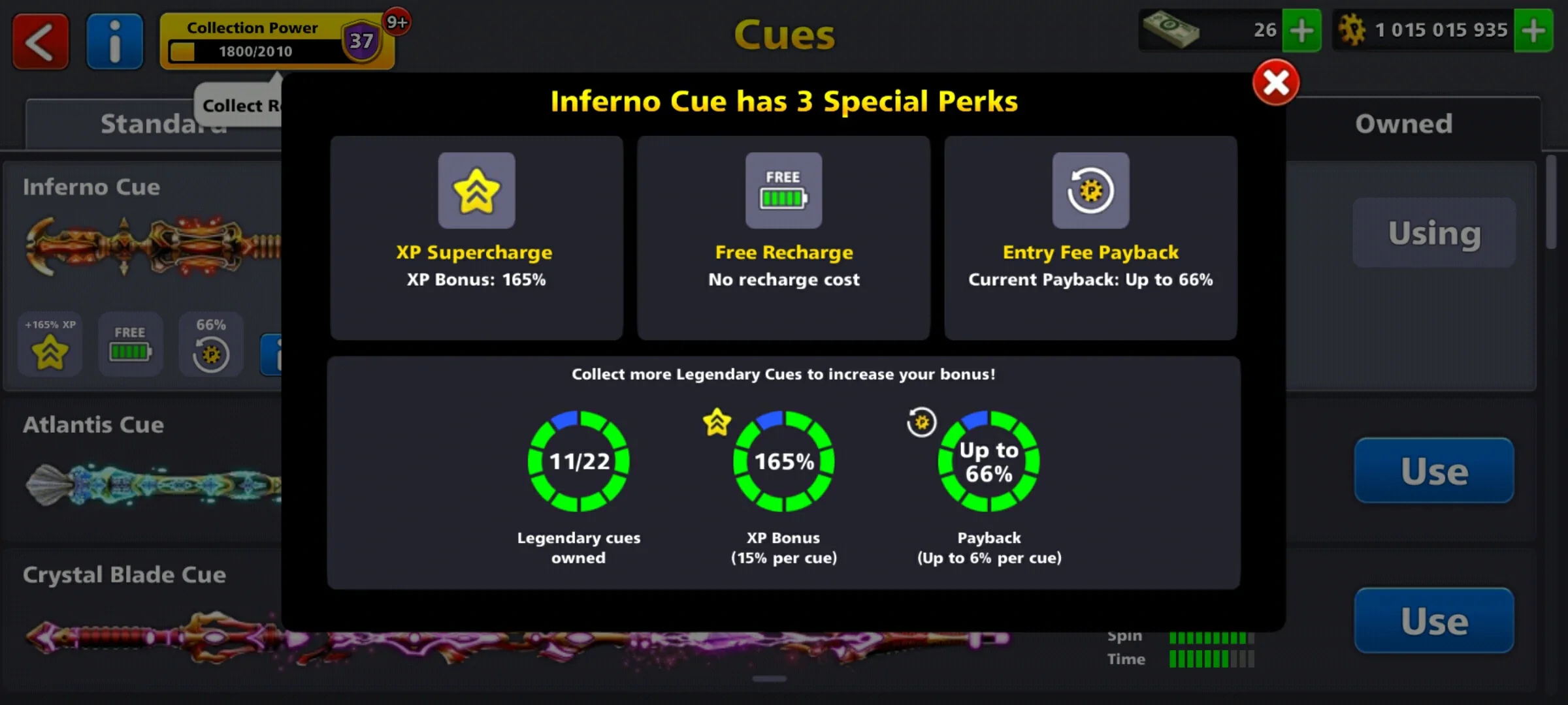 1 Billion Coins & 11 Legendary Cues | 8 Ball Pool Account - Image 9