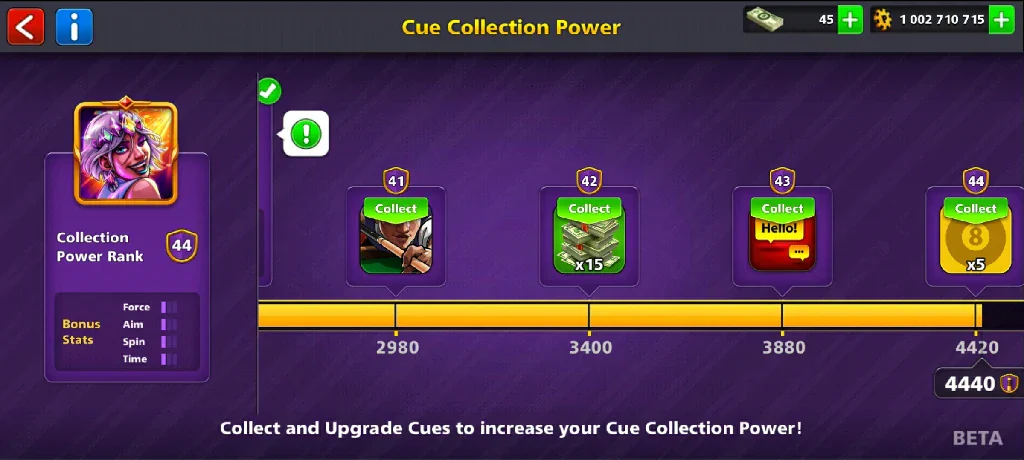 1 Billion Coins, 13 Legendary Cues | Elite Miniclip Account | 8 Ball Pool - Image 15