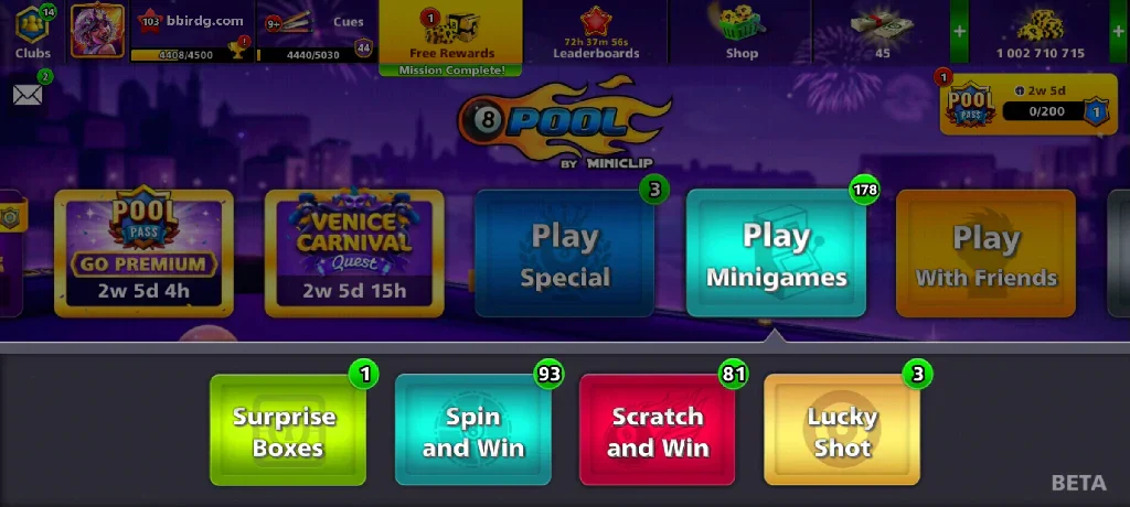 1 Billion Coins, 13 Legendary Cues | Elite Miniclip Account | 8 Ball Pool - Image 6
