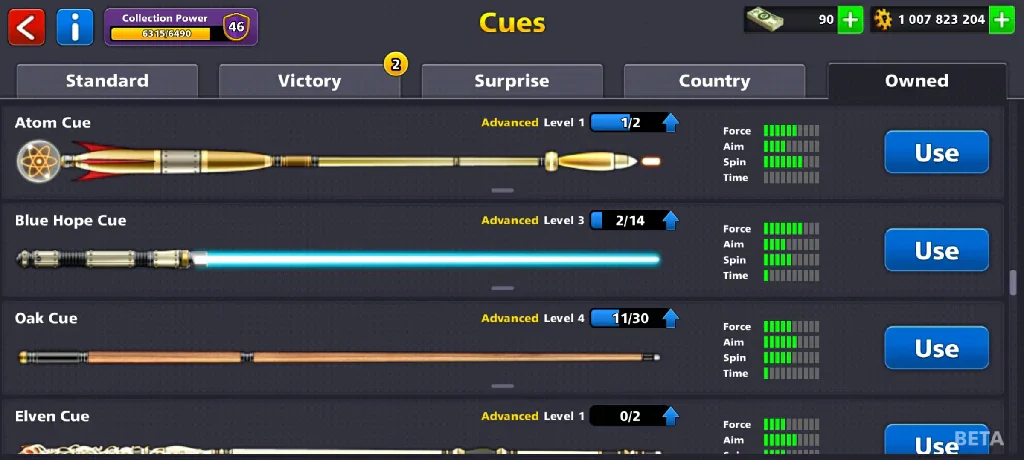1 Billion Coins & 14 Legendary Cues | 8 Ball Pool Account - Image 3