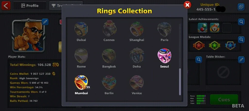 1 Billion Coins & 3300 Cash | 8 Ball Pool Account - Image 7
