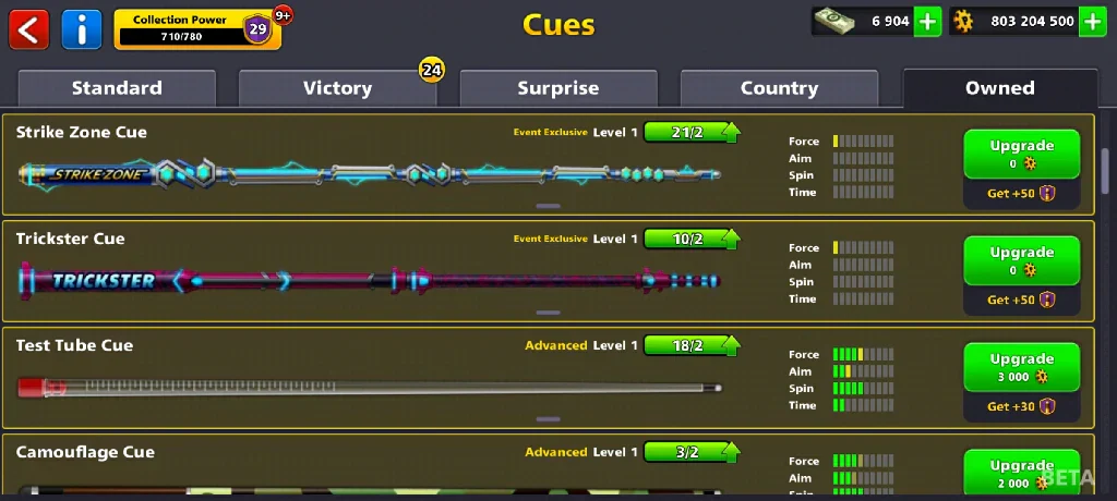 800 Million Coins & 6900 Cash | 8 Ball Pool Account - Image 3