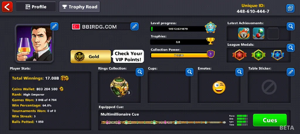 800 Million Coins & 6900 Cash | 8 Ball Pool Account - Image 6