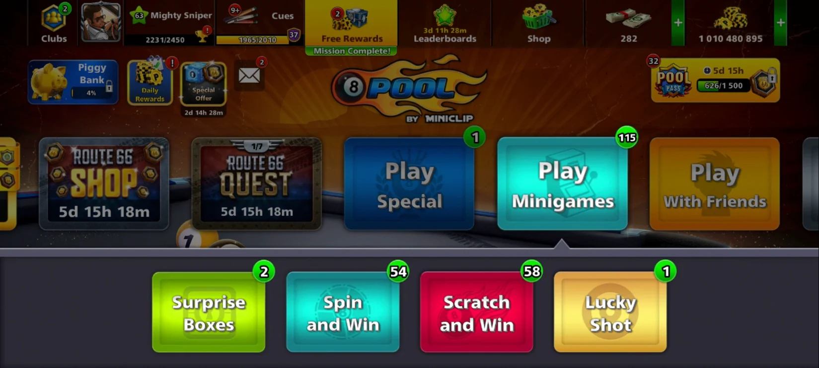 1 Billion Coins & | x9 Legendary Cues | 8 Ball Pool Account - Image 4