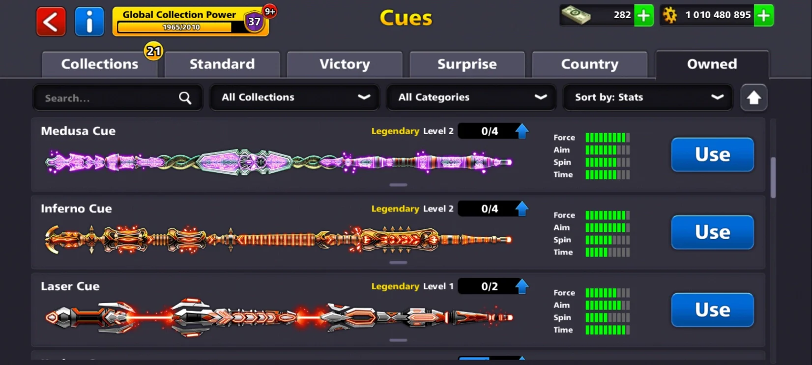 1 Billion Coins & | x9 Legendary Cues | 8 Ball Pool Account - Image 6