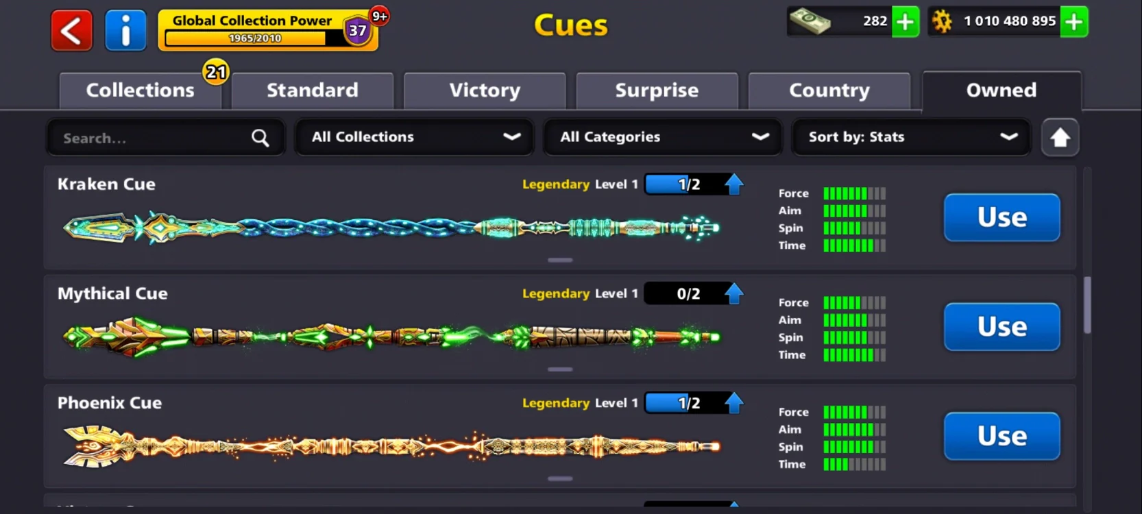 1 Billion Coins & | x9 Legendary Cues | 8 Ball Pool Account - Image 7