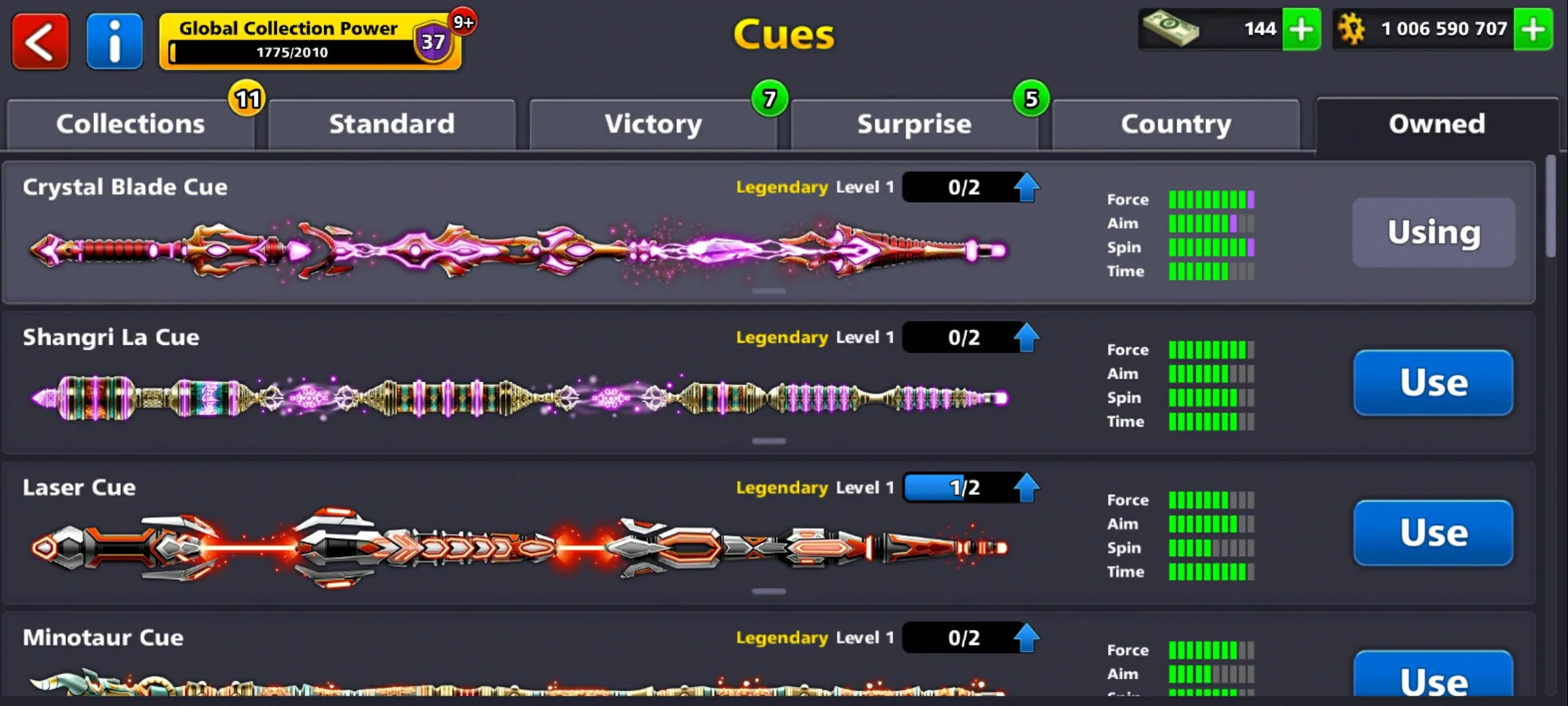 1 Billion Coins and 10 Legendary Cues | 8 Ball Pool Account - Image 4
