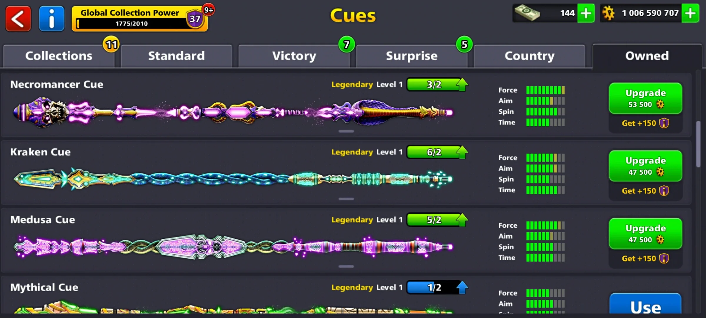 1 Billion Coins and 10 Legendary Cues | 8 Ball Pool Account - Image 5