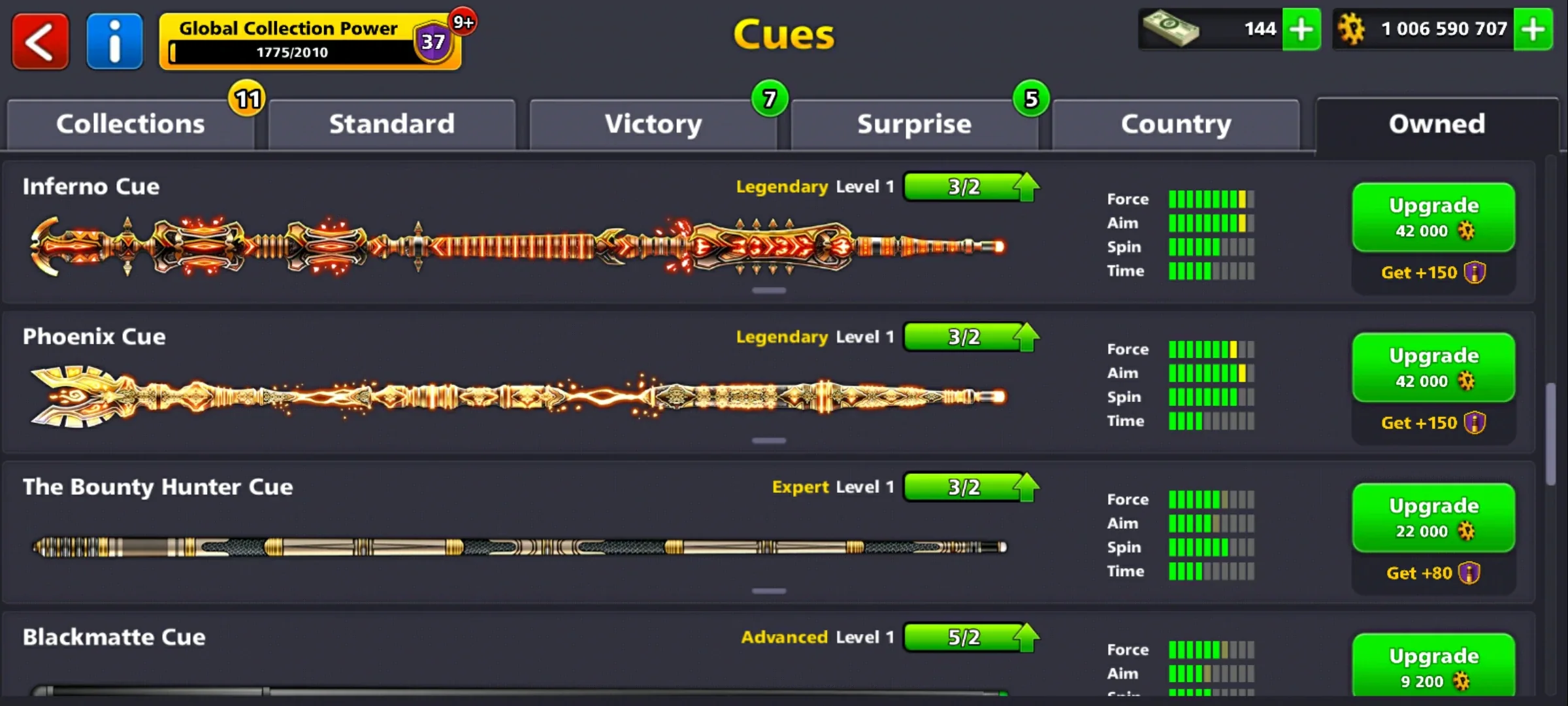 1 Billion Coins and 10 Legendary Cues | 8 Ball Pool Account - Image 6