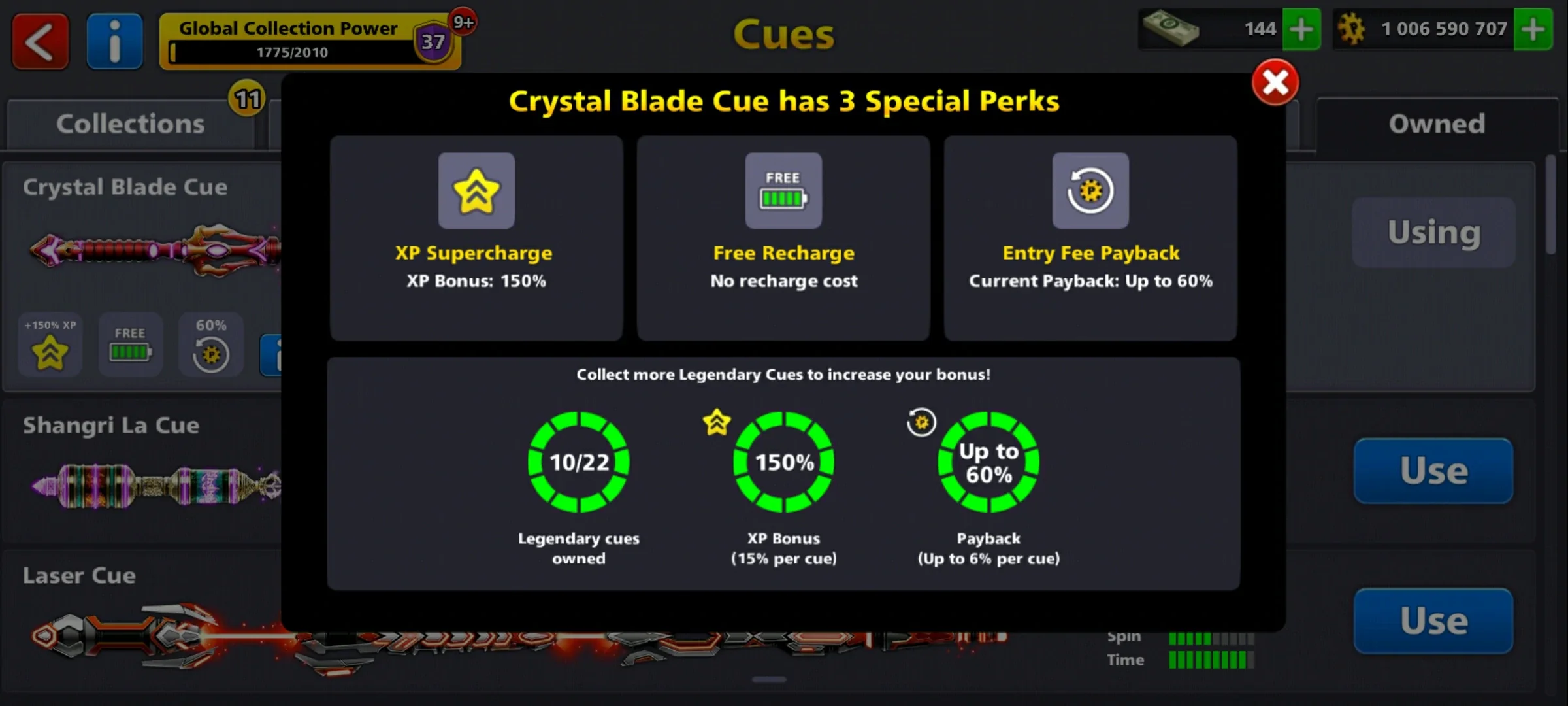 1 Billion Coins and 10 Legendary Cues | 8 Ball Pool Account - Image 7
