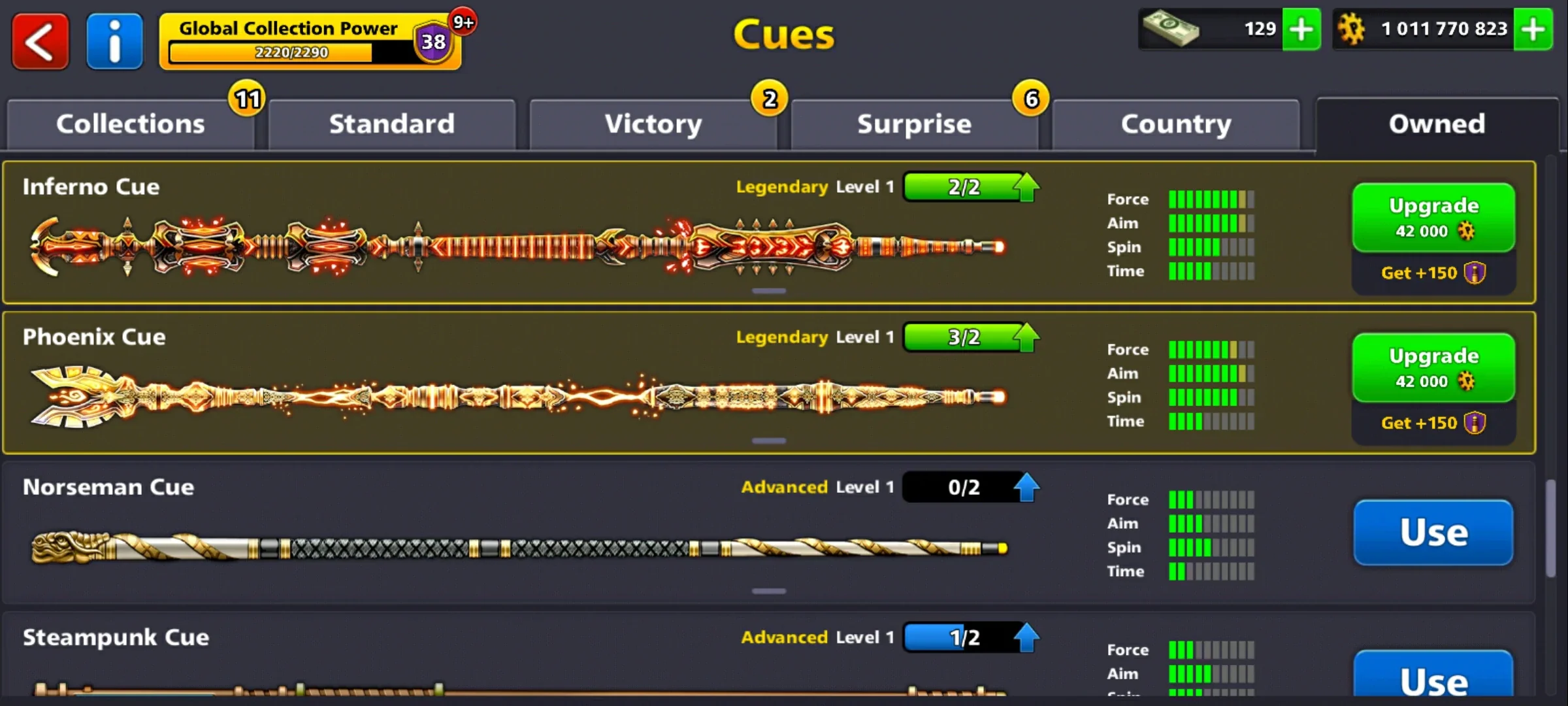 1 Billion Coins and 14 Legendary Cues | 8 Ball Pool Account - Image 4