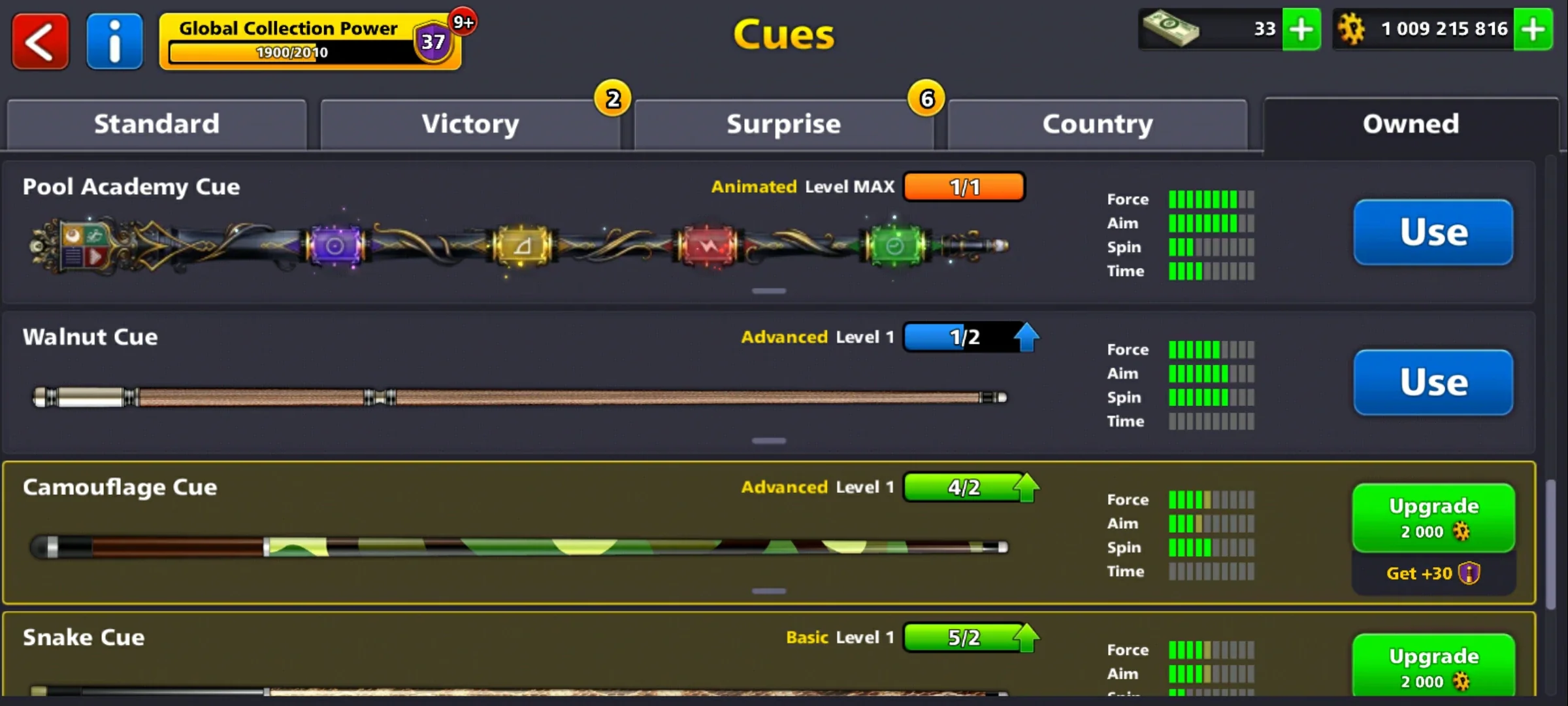1 Billion Coins and 9 Legendary Cues | 8 Ball Pool Account - Image 4