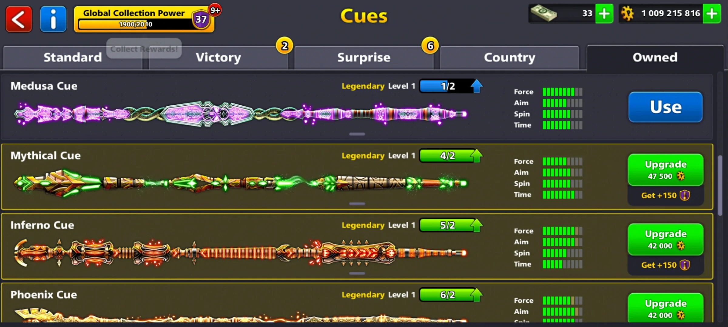 1 Billion Coins and 9 Legendary Cues | 8 Ball Pool Account - Image 5