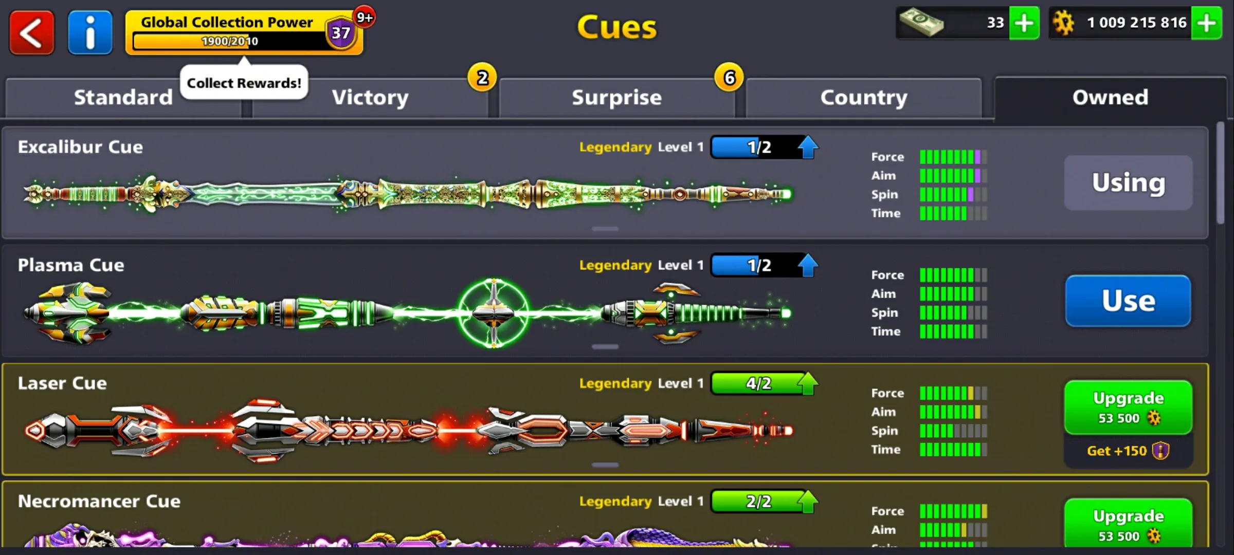 1 Billion Coins and 9 Legendary Cues | 8 Ball Pool Account - Image 6