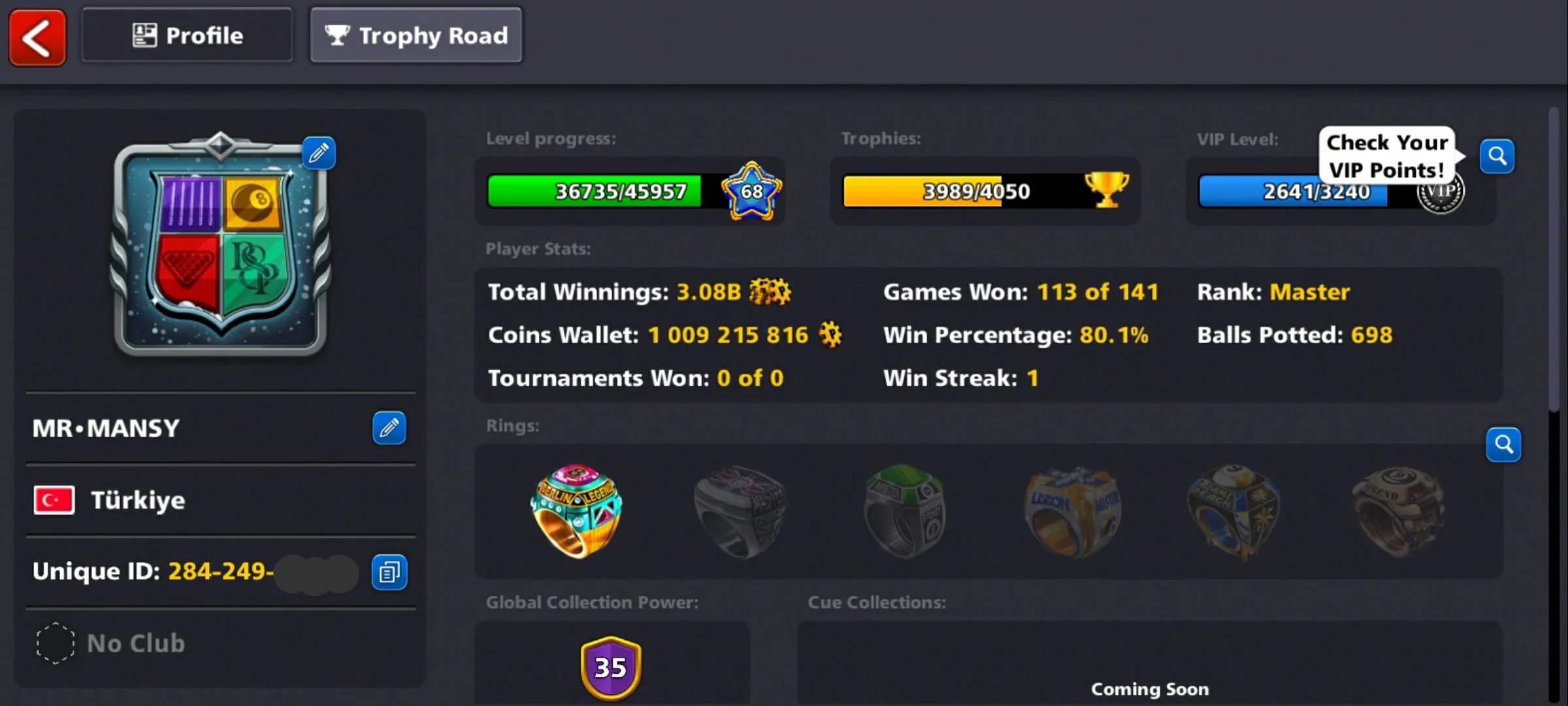 1 Billion Coins and 9 Legendary Cues | 8 Ball Pool Account - Image 7