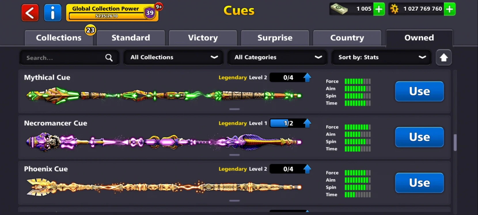 1 Billion Coins | x18 Legendary Cues | 8 Ball Pool Account - Image 10