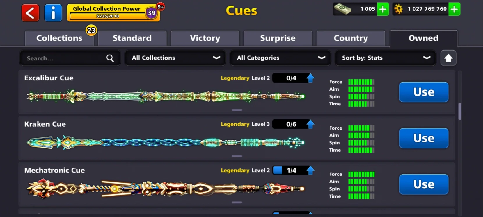 1 Billion Coins | x18 Legendary Cues | 8 Ball Pool Account - Image 8