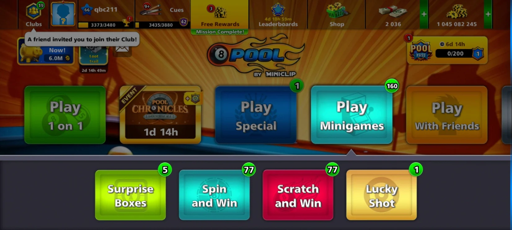 1 Billion Coins | x15 Legendary Cues | 8 Ball Pool Account - Image 4