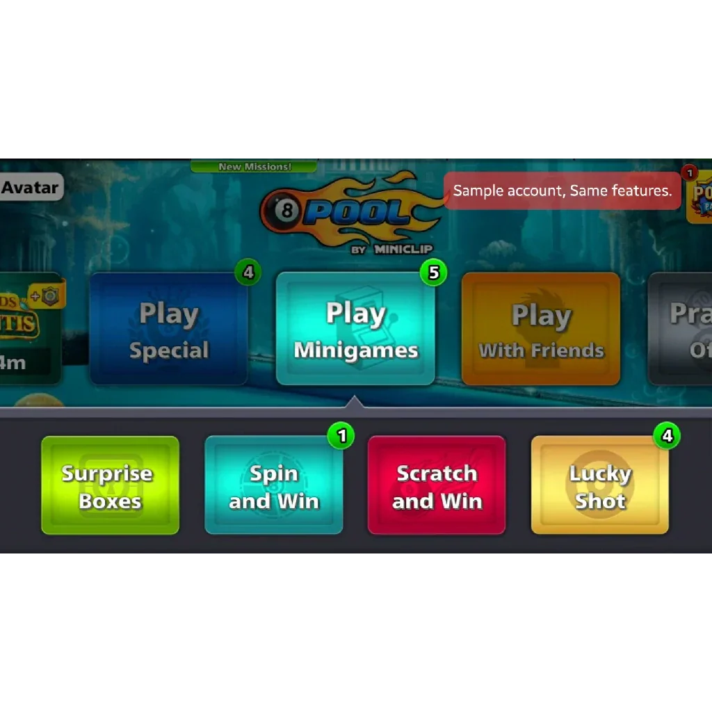 100 Million Coins, 5000 Cash | Starter Miniclip Account | 8 Ball Pool - Image 6