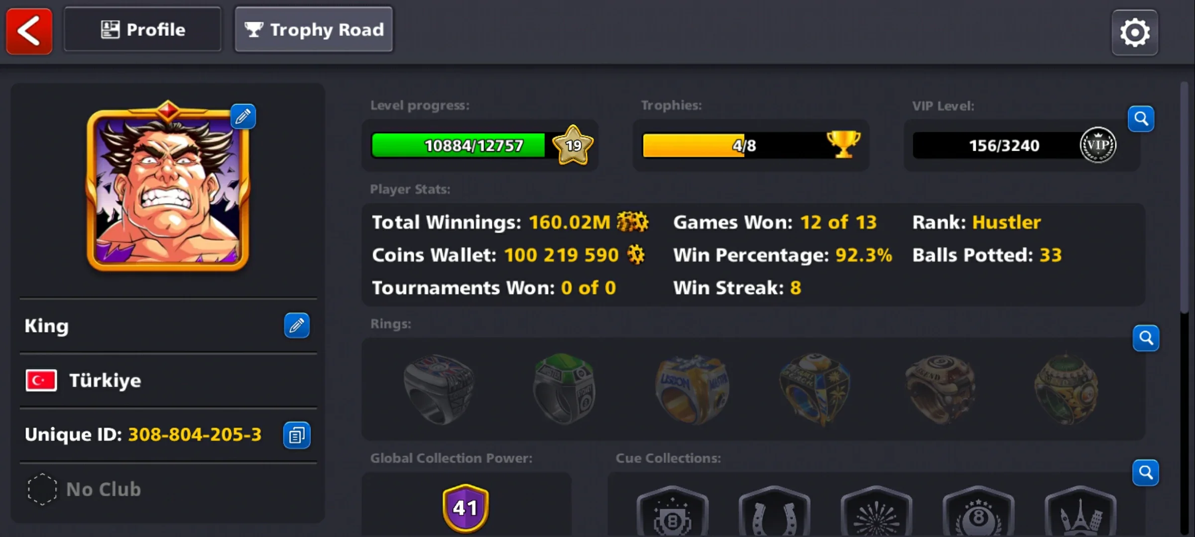 100M Coins | x10 Legendary Cues | 1 Max Cue | 8 Ball Pool Account - Image 2
