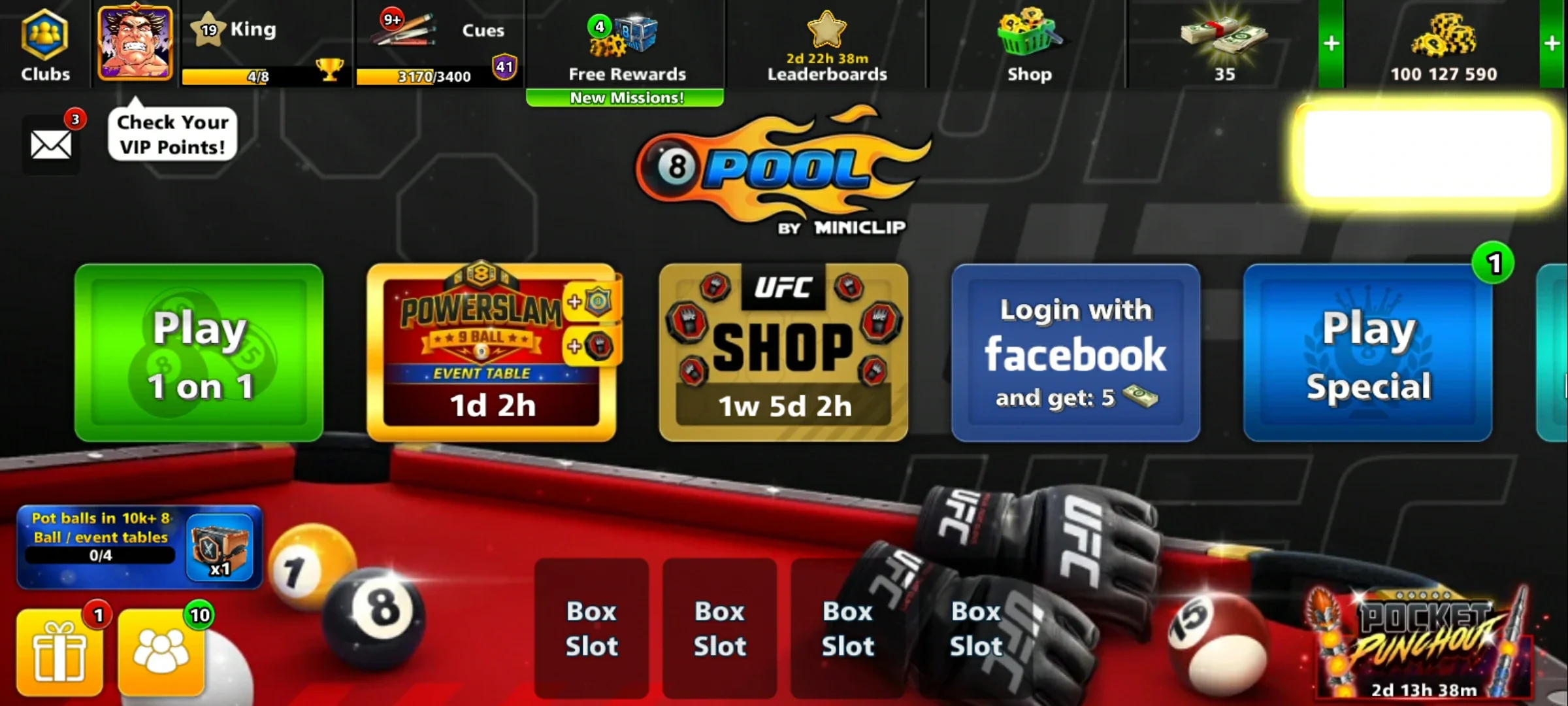 100M Coins | x10 Legendary Cues | 1 Max Cue | 8 Ball Pool Account - Image 3