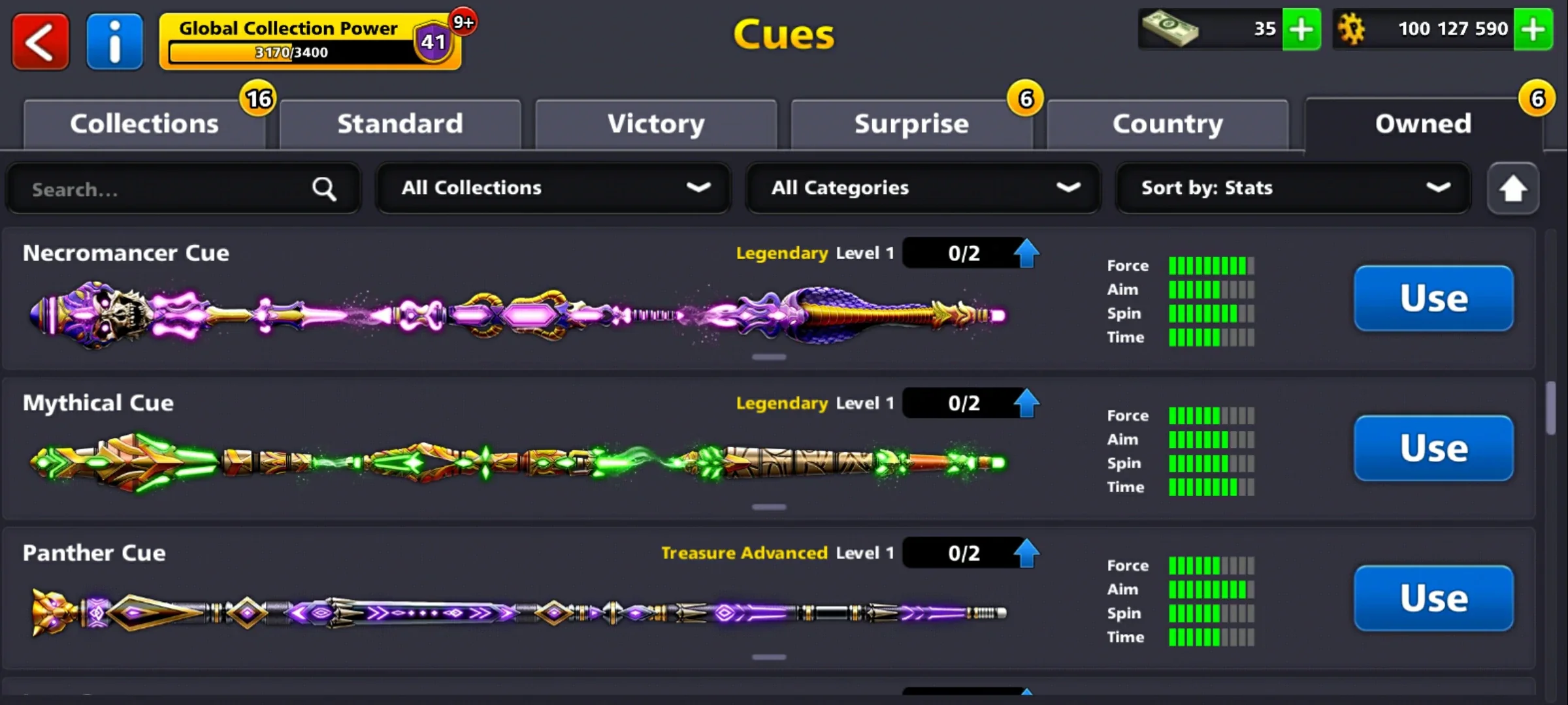 100M Coins | x10 Legendary Cues | 1 Max Cue | 8 Ball Pool Account - Image 7