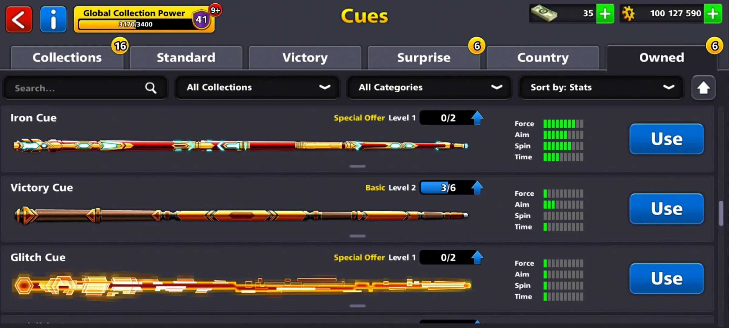 100M Coins | x10 Legendary Cues | 1 Max Cue | 8 Ball Pool Account - Image 8