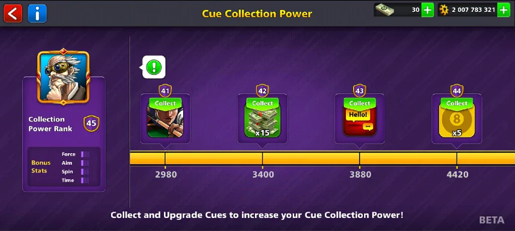 2 Billion Coins, 12 Legendary Cues, 1 Max Cue | Elite Miniclip Account | 8 Ball Pool - Image 13