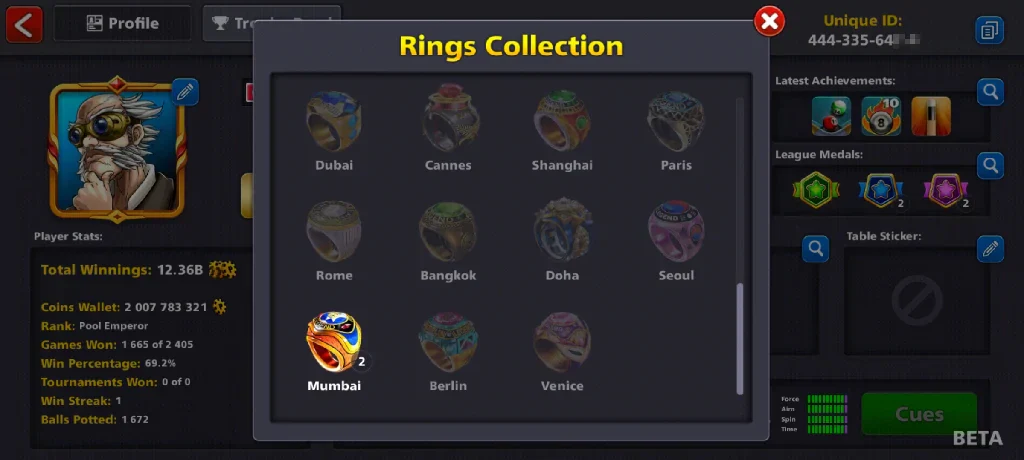 2 Billion Coins, 12 Legendary Cues, 1 Max Cue | Elite Miniclip Account | 8 Ball Pool - Image 5