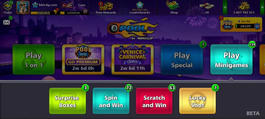 2 Billion Coins, 12 Legendary Cues, 1 Max Cue | Elite Miniclip Account | 8 Ball Pool - Image 6