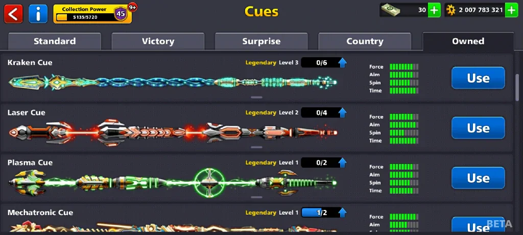 2 Billion Coins, 12 Legendary Cues, 1 Max Cue | Elite Miniclip Account | 8 Ball Pool - Image 8