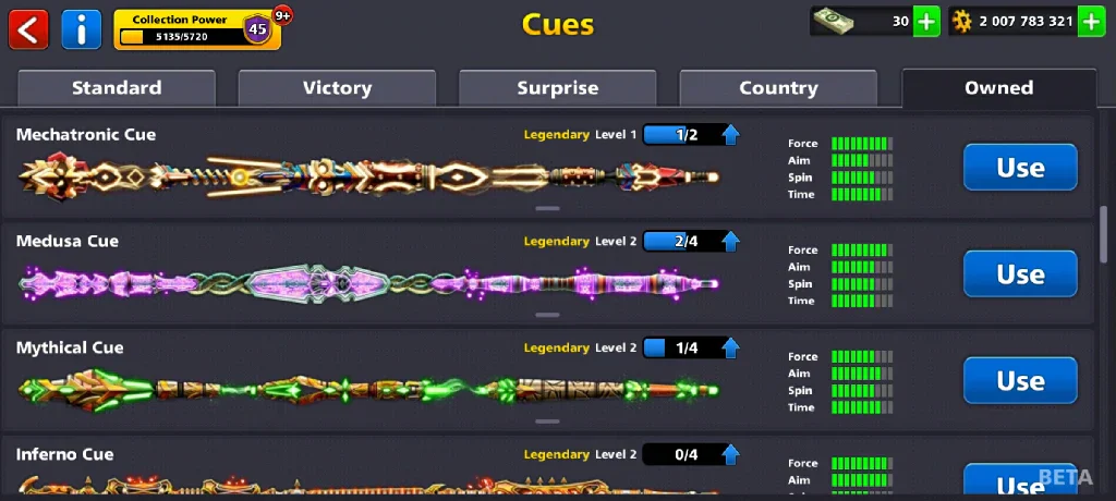 2 Billion Coins, 12 Legendary Cues, 1 Max Cue | Elite Miniclip Account | 8 Ball Pool - Image 9