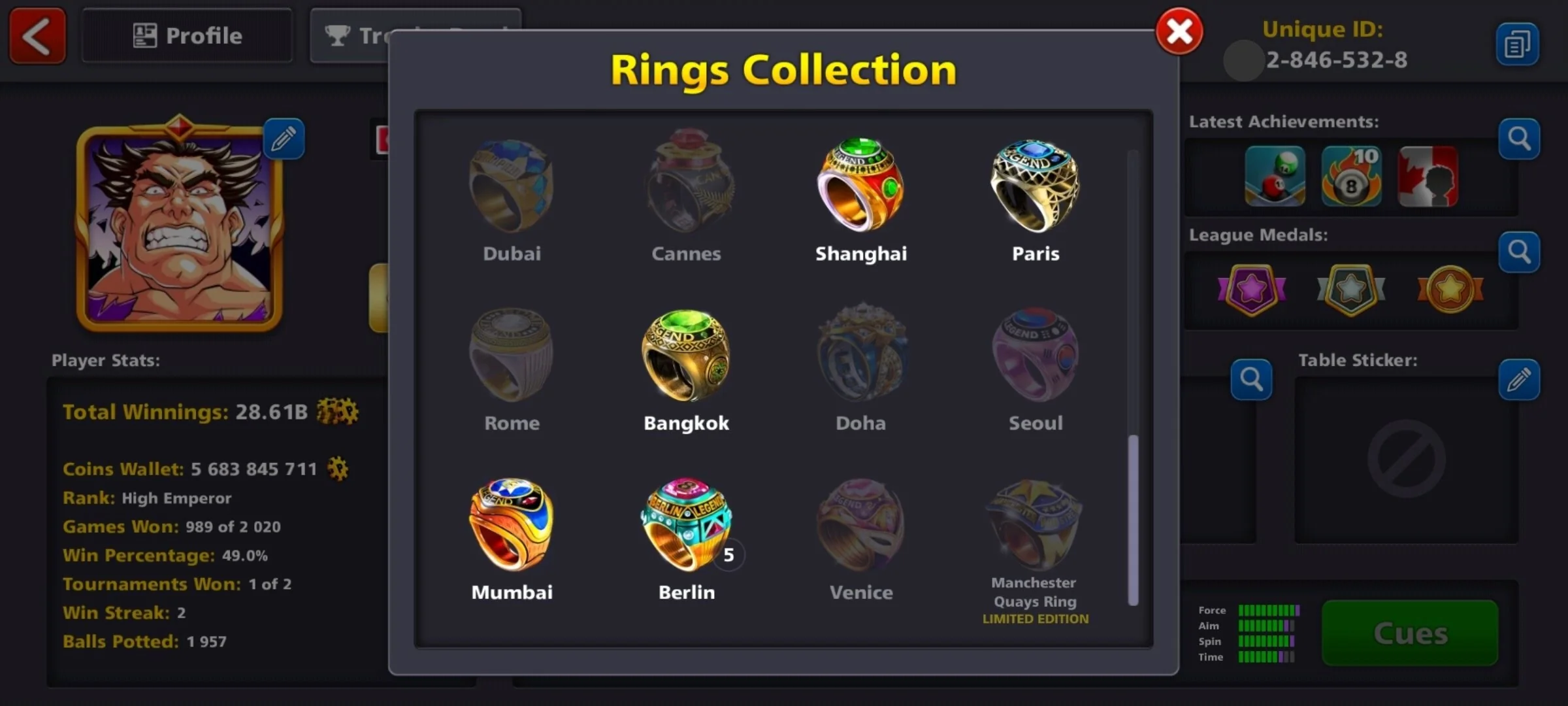 5.5 Billion Coins & 13 Legendary Cues | 8 Ball Pool Account - Image 11