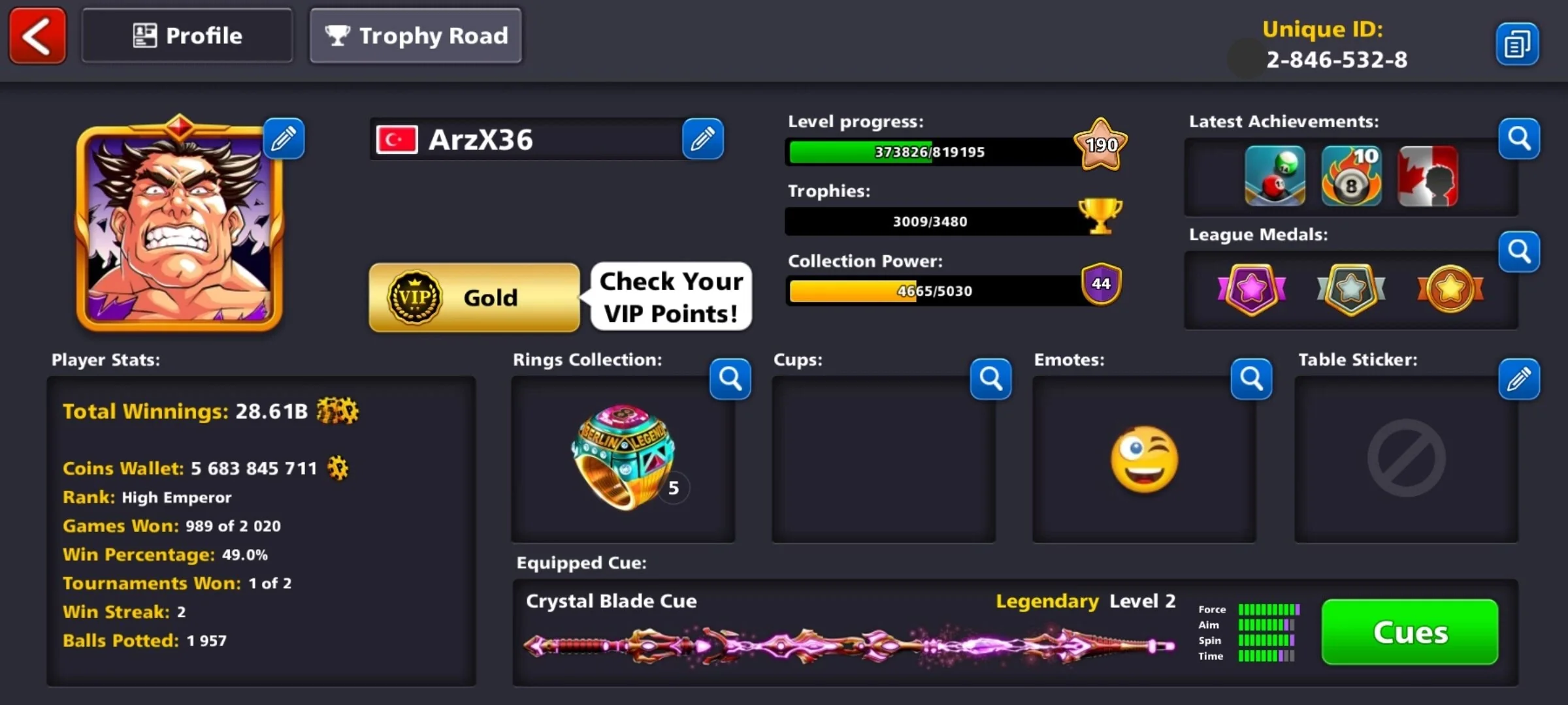 5.5 Billion Coins & 13 Legendary Cues | 8 Ball Pool Account - Image 13