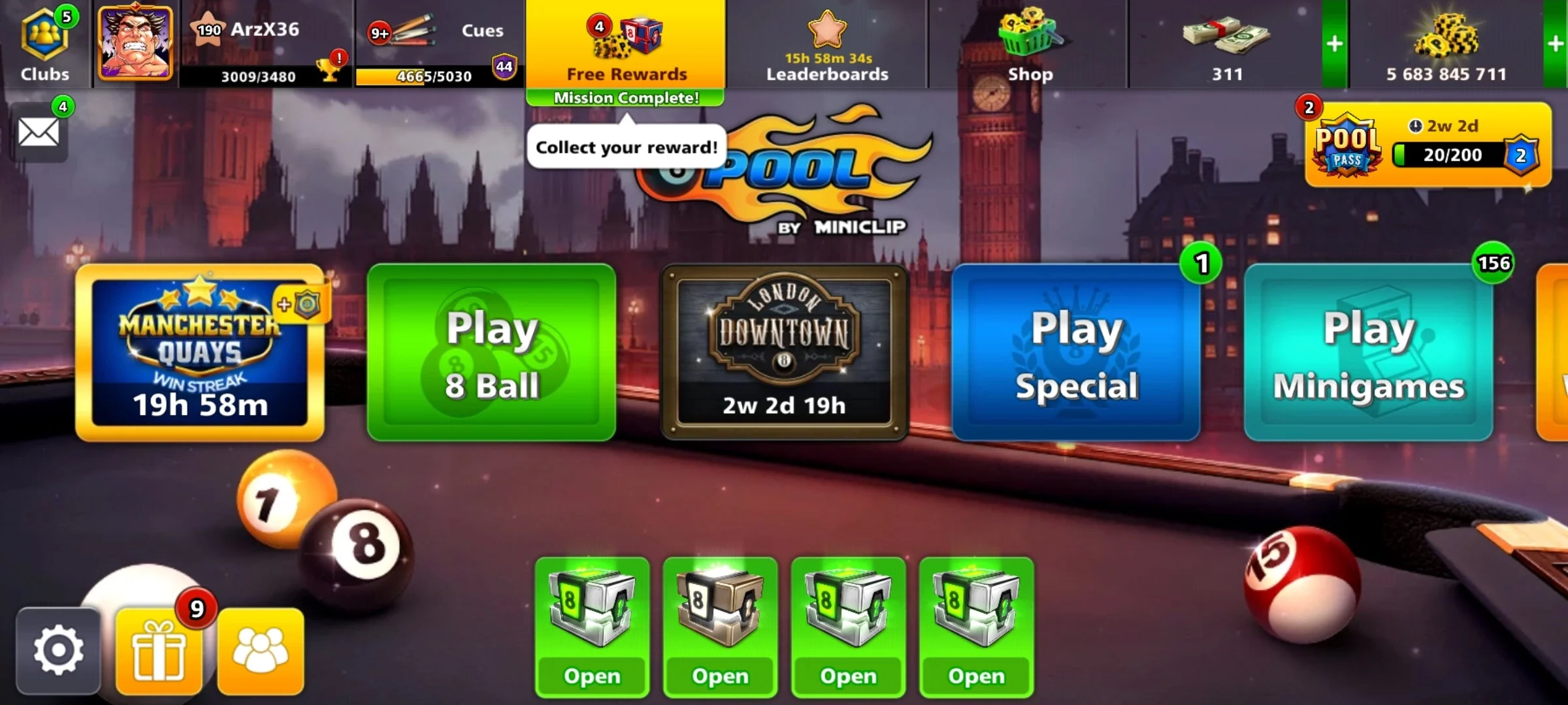 5.5 Billion Coins & 13 Legendary Cues | 8 Ball Pool Account - Image 14