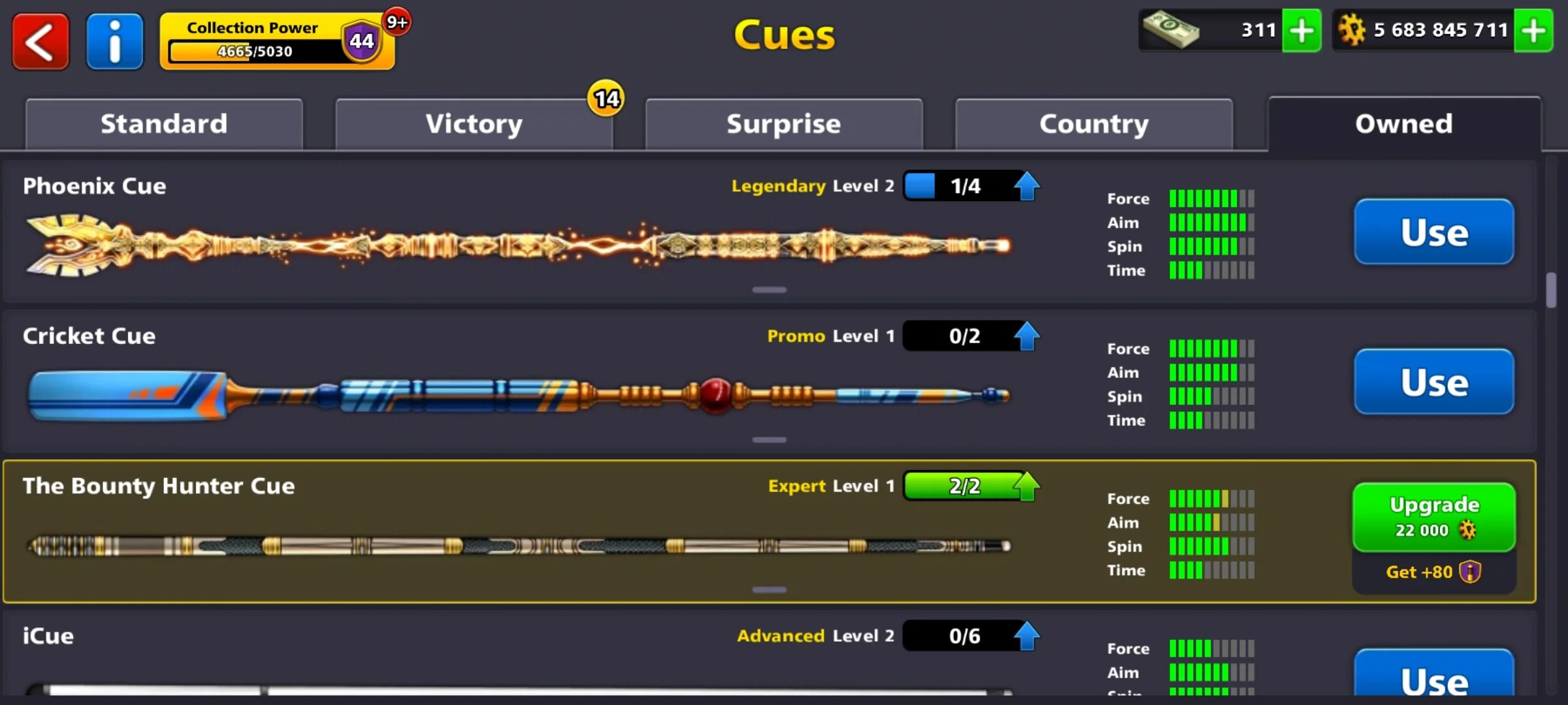 5.5 Billion Coins & 13 Legendary Cues | 8 Ball Pool Account - Image 3