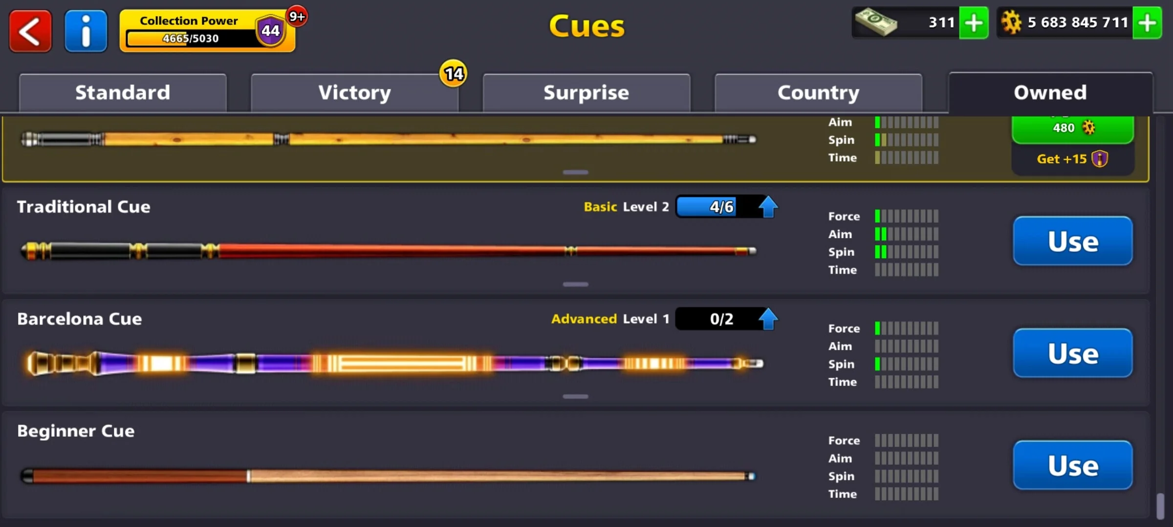 5.5 Billion Coins & 13 Legendary Cues | 8 Ball Pool Account - Image 4