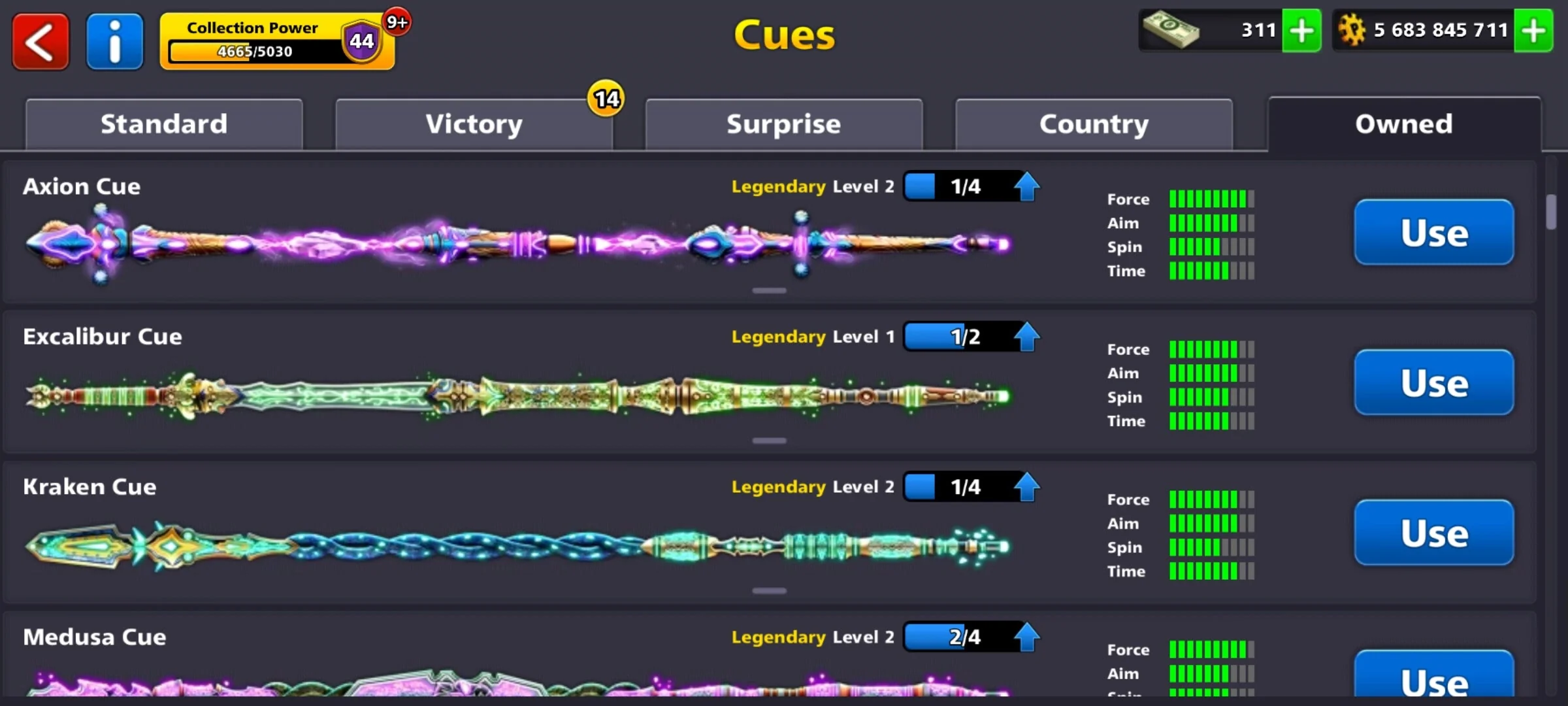 5.5 Billion Coins & 13 Legendary Cues | 8 Ball Pool Account - Image 8