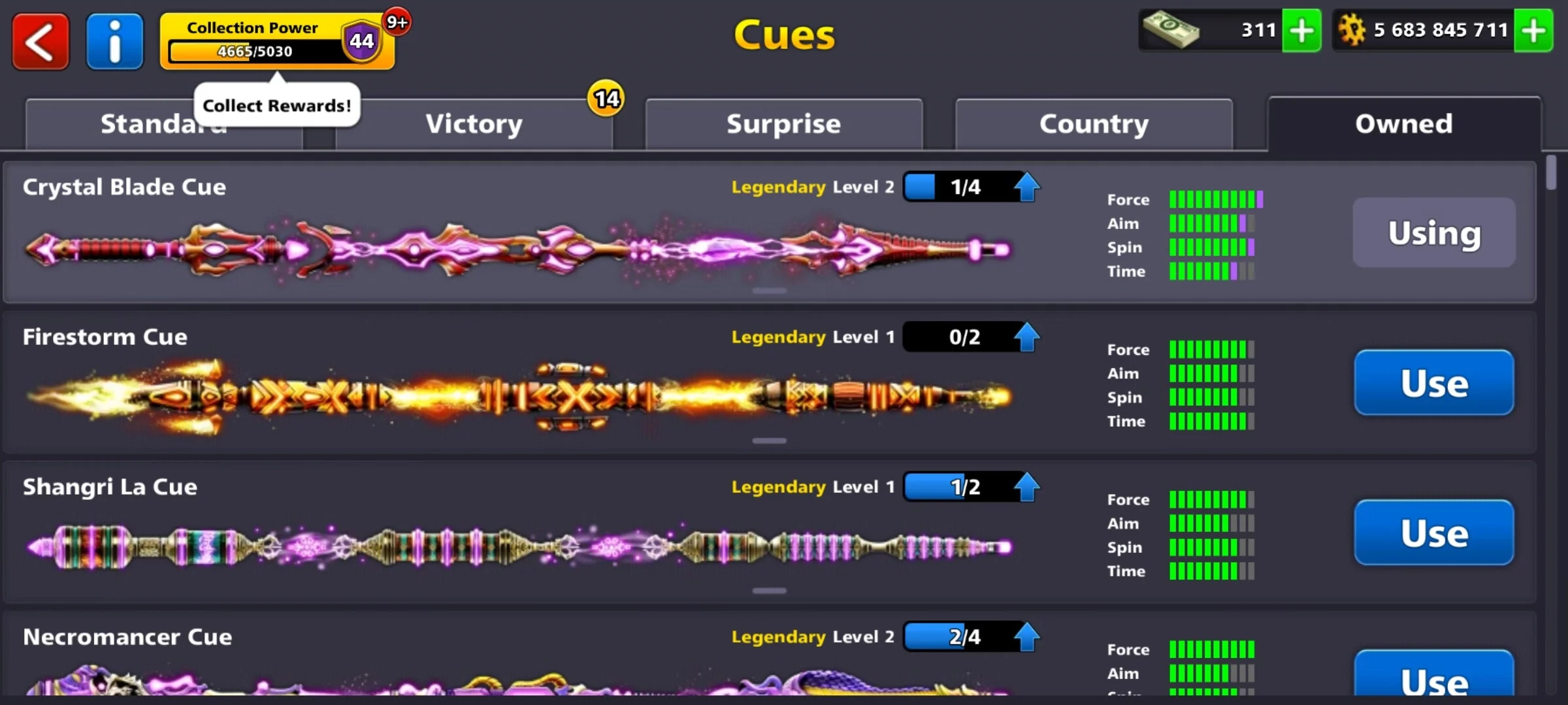 5.5 Billion Coins & 13 Legendary Cues | 8 Ball Pool Account - Image 9