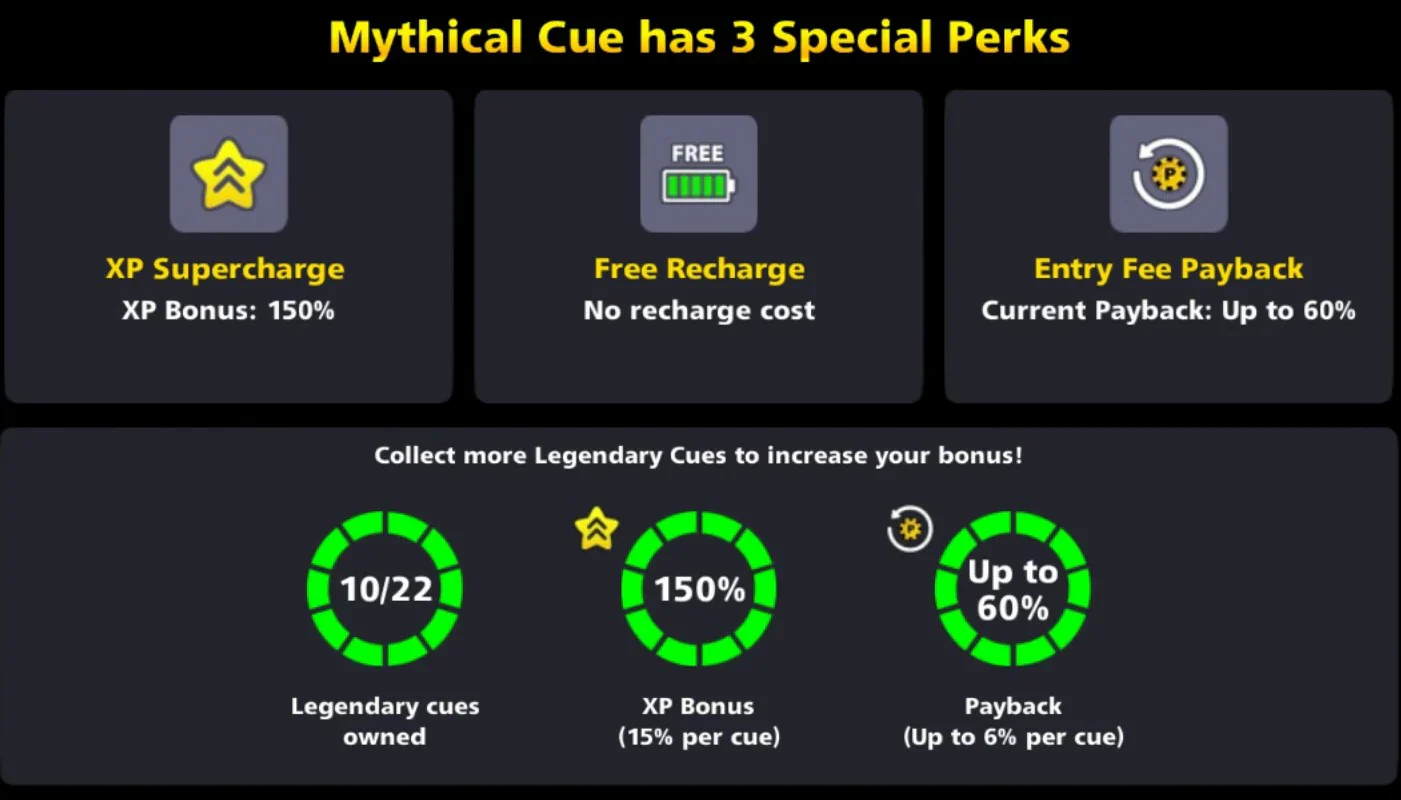 500 Million Coins & 10 Legendary Cues | Diamond VIP 8 Ball Pool Account - Image 6