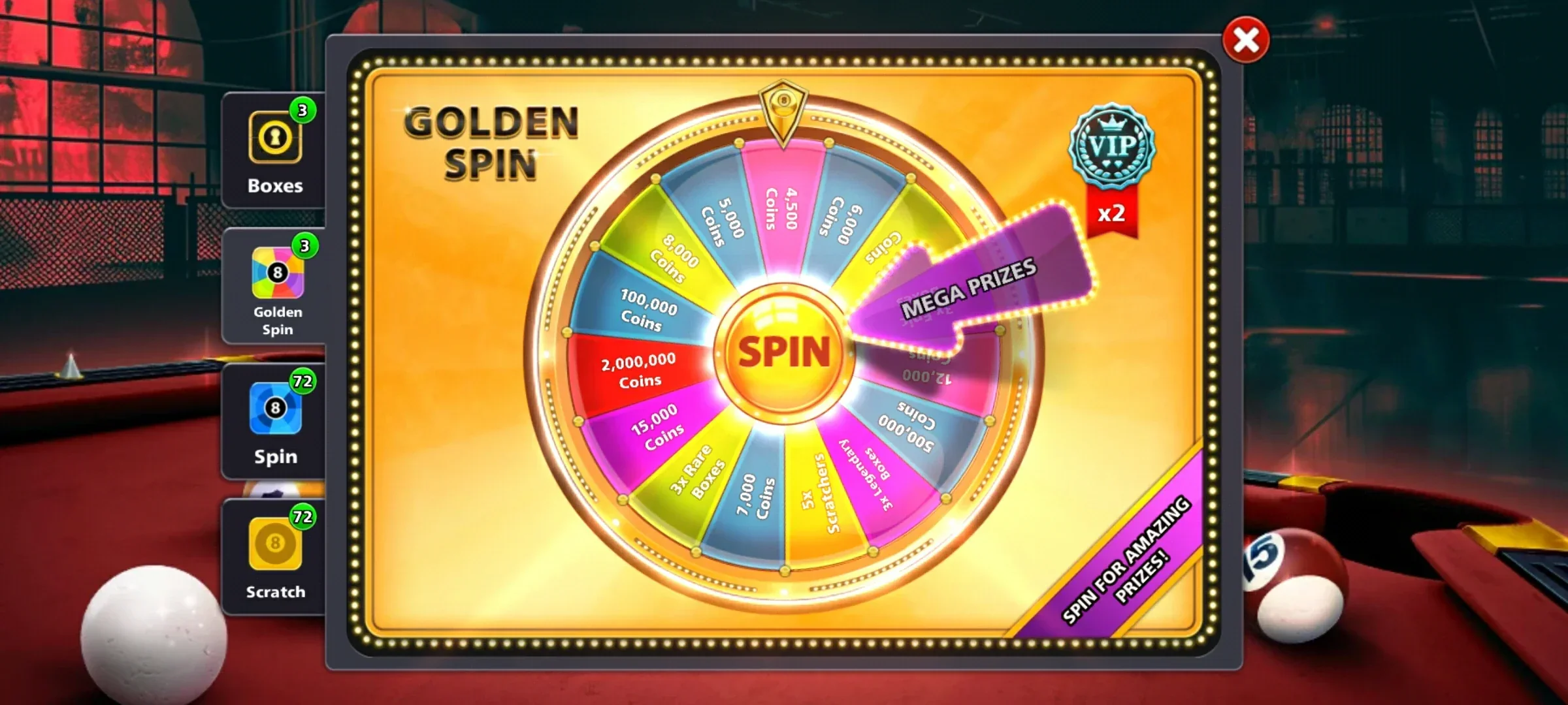 500 Million Coins & 10 Legendary Cues | Diamond VIP 8 Ball Pool Account - Image 8