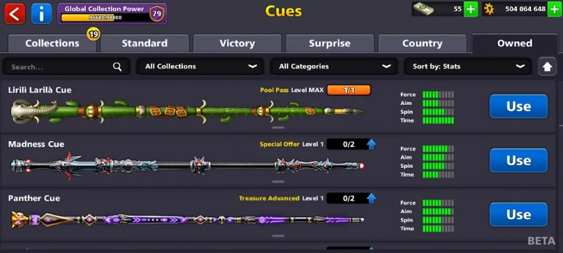 500M Coins | x20 Legendary Cues | 8 Ball Pool Account - Image 11