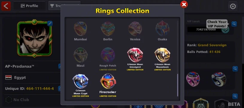 500M Coins | x20 Legendary Cues | 8 Ball Pool Account - Image 4