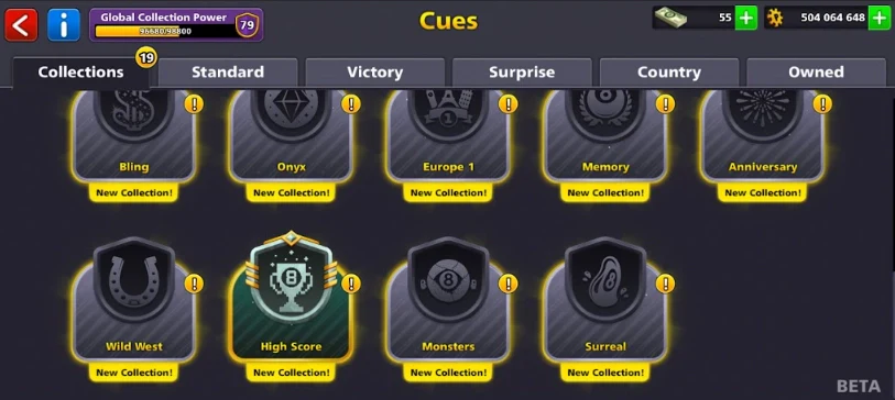 500M Coins | x20 Legendary Cues | 8 Ball Pool Account - Image 6